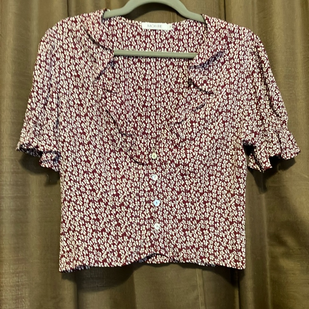 Monte BoHo Floral Top Size S